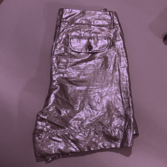 Vintage Luisa Cerano silver dress shorts size 6 - Picture 4 of 4